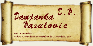 Damjanka Mašulović vizit kartica
